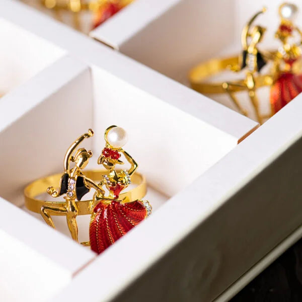 Dancing Couple Napkin Rings