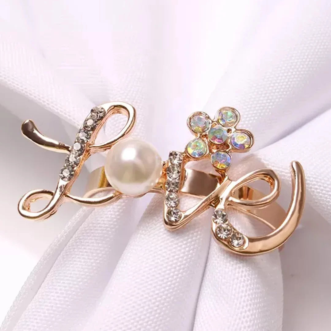 Love Letter Diamond Napkin Ring